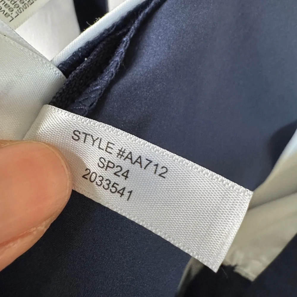 NWT J.Crew Flex Slim Tech Pants Mens 30x32 Navy Blue Slim Fit Performance AA712
